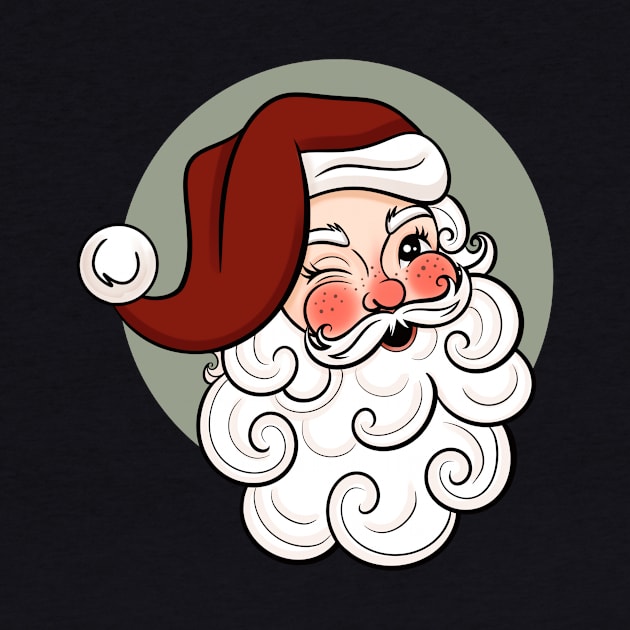 Vintage Santa by Scarlet Sinner Art